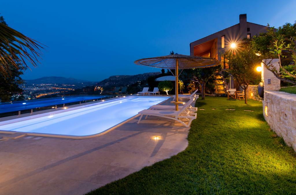 Villa Vollard With Amazing View Pool Iraklio Faciliteter billede