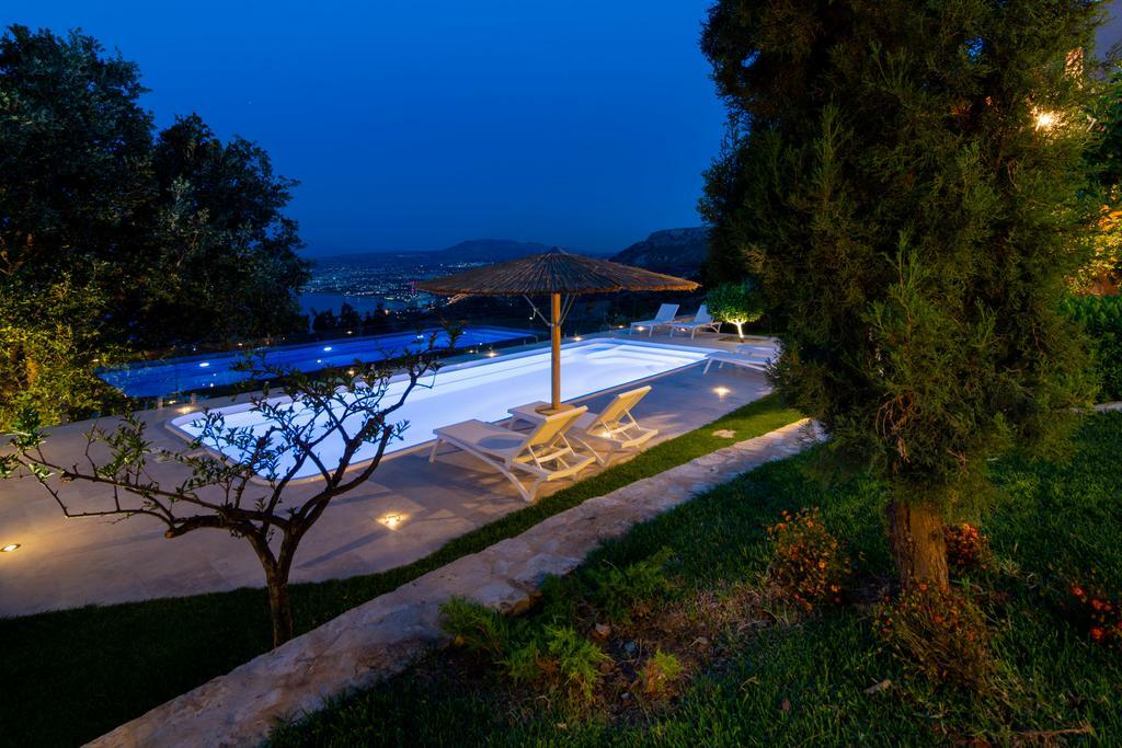 Villa Vollard With Amazing View Pool Iraklio Faciliteter billede